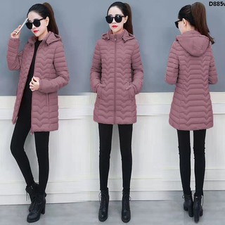 女中長冬季棉襖韓版反季節大碼加厚媽媽裝棉衣修身棉服外套款羽絨々