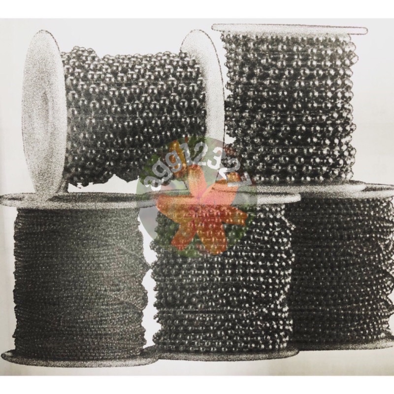 鐵鍍鎳珠鍊 特殊鍊條 珠鍊 珠鏈扣 鍊子 吊鍊 2.4mm 3.2mm 4.5mm