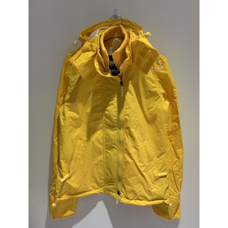 正品✨極度乾燥Superdry（女款）黃色薄三層風衣外套