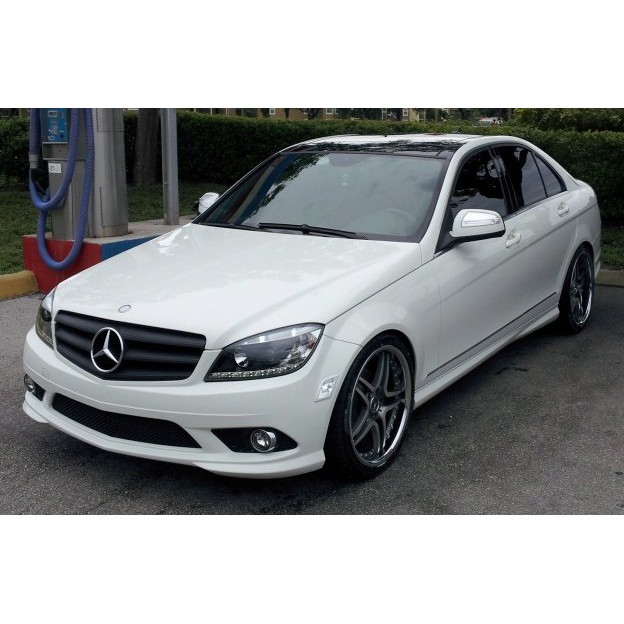 台灣之光 現貨 全新BENZ 08 09 10 11年W204 C63 C300 C350 AMG美規前保專用晶鑽側燈組