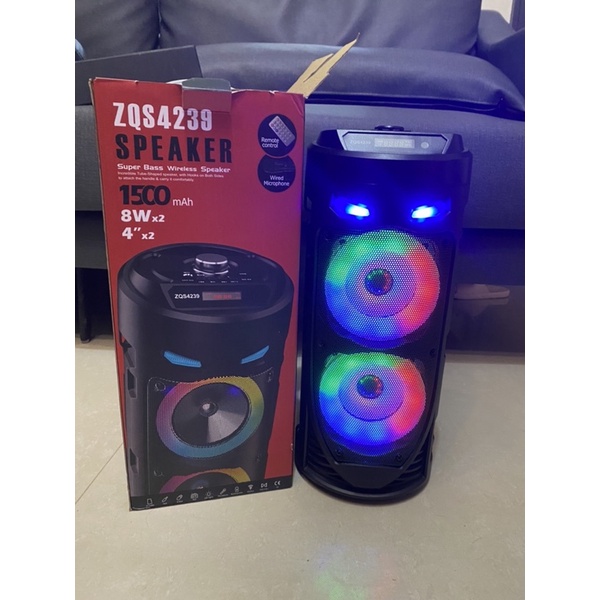 ZQS4239藍芽喇叭 藍芽音響 無線揚聲器 戶外活動設備 K歌神器