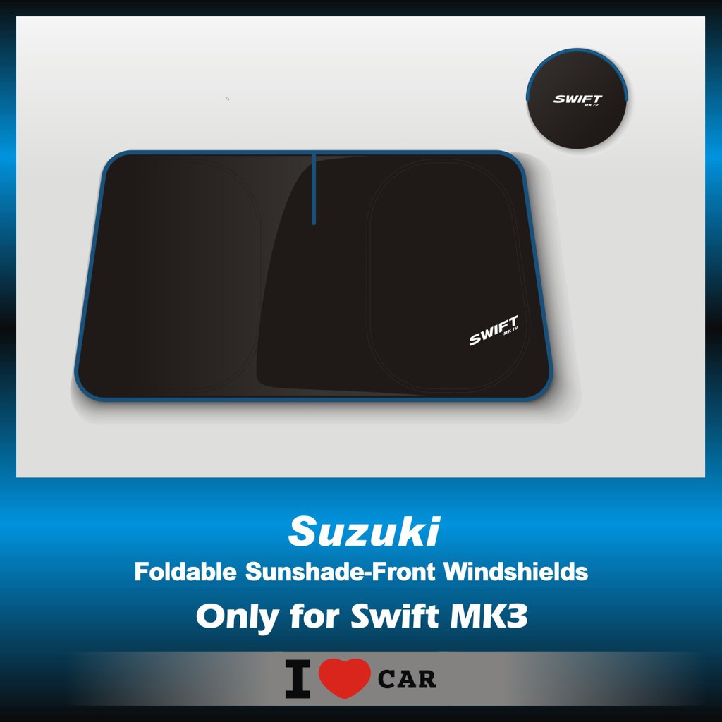 Suzuki/ 鈴木_Swift MK3_可收納前檔遮陽板_(升級版)