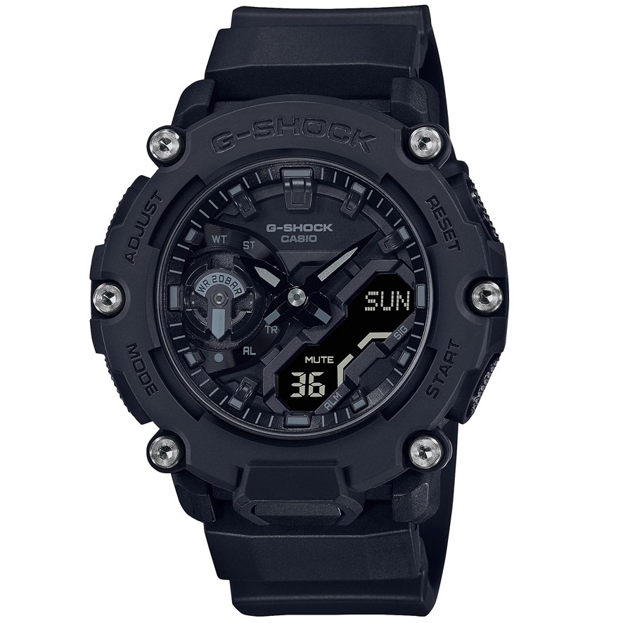 CASIO 卡西歐 G-SHOCK 戶外冒險 雙顯手錶 GA-2200BB-1A