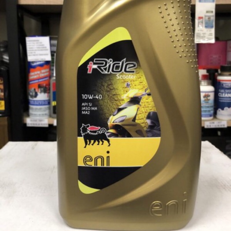 單買區-【Agip Eni】I-Ride、scooter、4T-10W40、合成機車專用油、1L/罐【義大利進口】