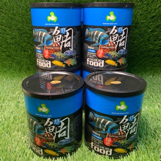 ［水族最便宜］觀賞魚飼料 慈鯛科飼料 增艷飼料 達普950ml 慈鯛科、花羅漢、熱帶魚增艷揚色專用飼料（上浮性顆粒）