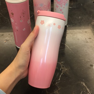 情人節禮物～Starbucks星巴克限量粉紅櫻花保溫杯