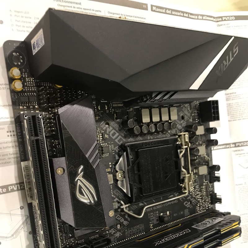 ASUS ROG STRIX B360i gaming itx主機板 8.9代cpu