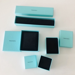 二手 TIFFANY & Co 蒂芙尼 麂皮絨布飾品盒 耳環盒 戒指盒 戒盒 項鍊盒 手鍊盒