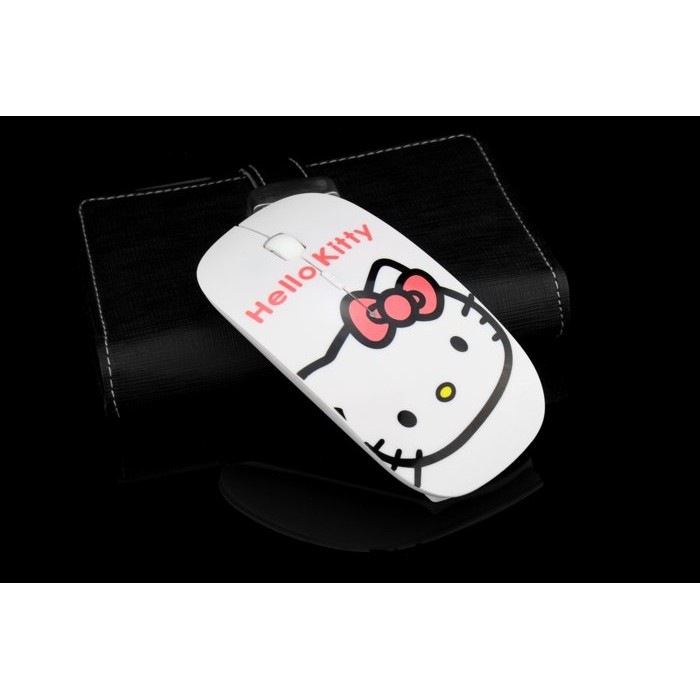 kitty無線滑鼠 可愛kitty貓大頭鼠標 KT貓卡通光電滑鼠（無線）