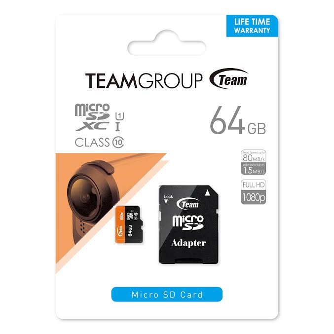 Team 十銓 64G 64GB 500X 80MB/s MicroSDXC UHS-I 高速記憶卡 終保