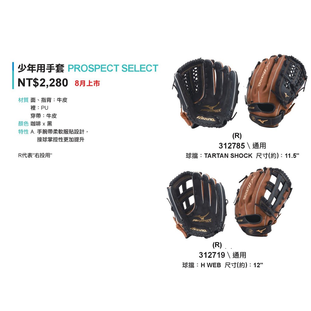 mizuno prospect select