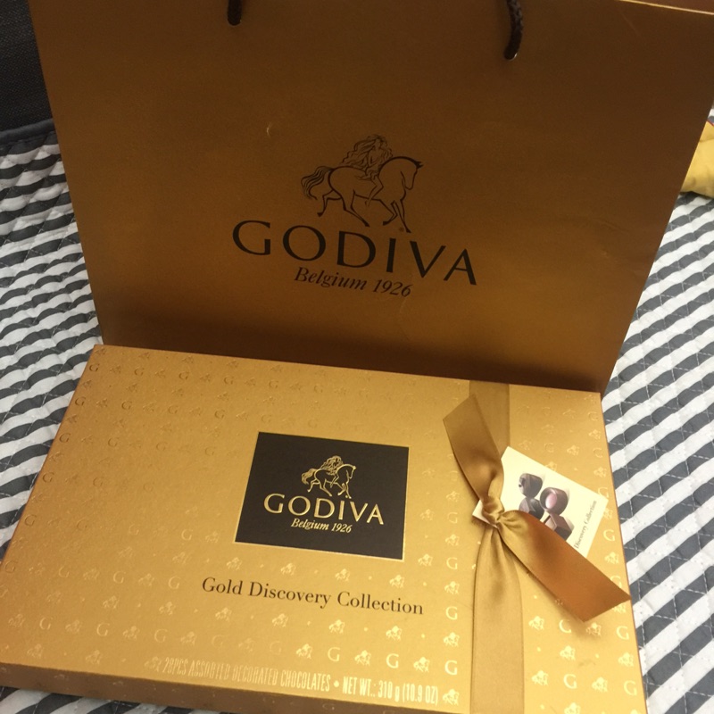 ❤️只有一盒❤️GODIVA禮盒28入 比利時巧克力 巧克力禮盒 金色盒裝GODIVA