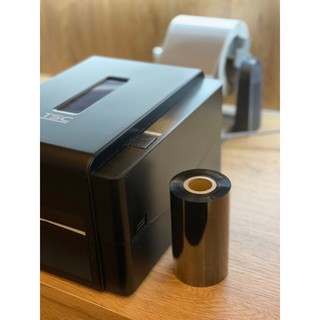 芯恬斯 半蠟半樹酯碳帶 半抗刮 B1 條碼機 標籤機 碳帶一吋芯 300米 外捲TSC GODEX ARGOX RING