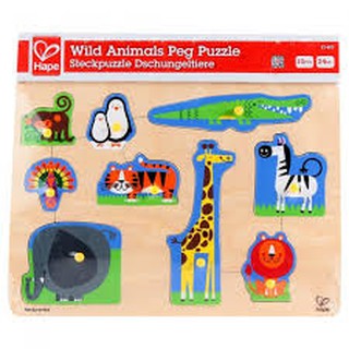 🔺現貨免等🔺德國🇩🇪Hape愛傑卡木製玩具-野生動物拼圖Wild Animals Puzzle