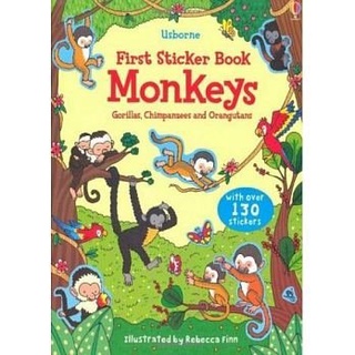 Usborne First Sticker Book －Monkeys 貼紙書