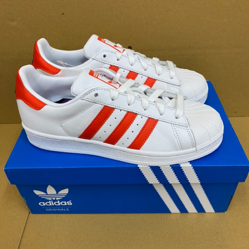 🔥正品現貨🔥愛迪達 adidas superstar 白紅眼睛 貝殼鞋 女款 cm8413 免運費