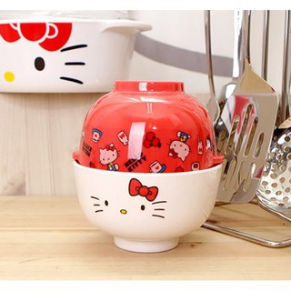 臺灣現貨 進口正品hello kitty 創意兒童密胺飯碗美耐皿湯碗