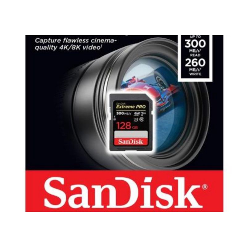 SanDisk Extreme Pro SDXC UHS-Il (U3) V90 128GB 記憶卡 公司貨