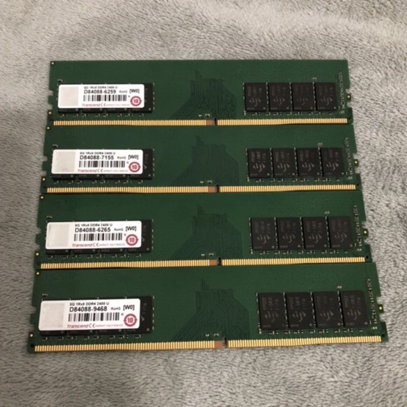 創見 DDR4 2400 8G 單面顆粒 原廠終保