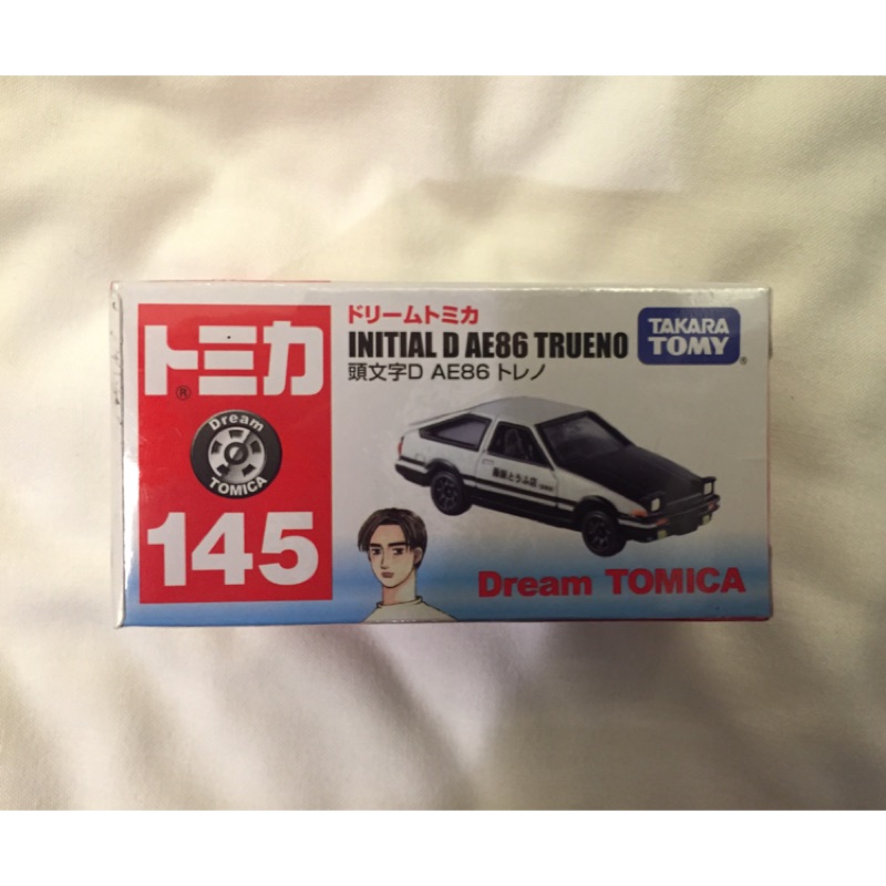 日本 多美 tomica 頭文字D 玩具車 模型車 145 絕版 AE86