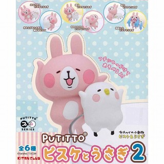 [御宅族] KITAN PUTITTO 代理 盒玩 LINE KANAHEI 卡娜赫拉 P助&小兔兔杯緣公仔P2 全6種