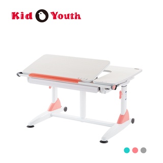 【大將作 Kid2Youth】G6+XS 兒童成長桌 L型 珊瑚紅 (桌寬101/cm)