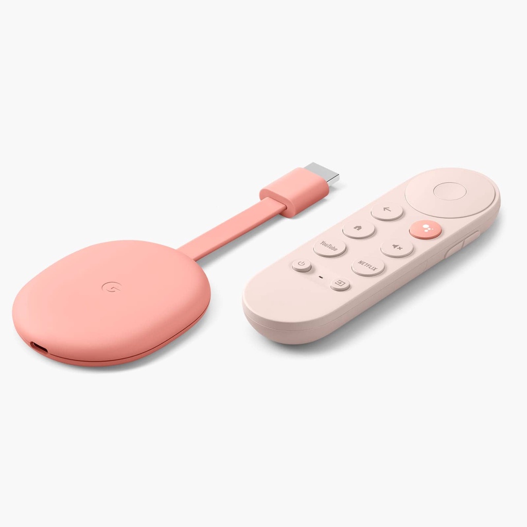 瘋代購 [現貨] 全新 Chromecast with Google TV 四代 藍色 粉紅色 4K 60Hz HDR+