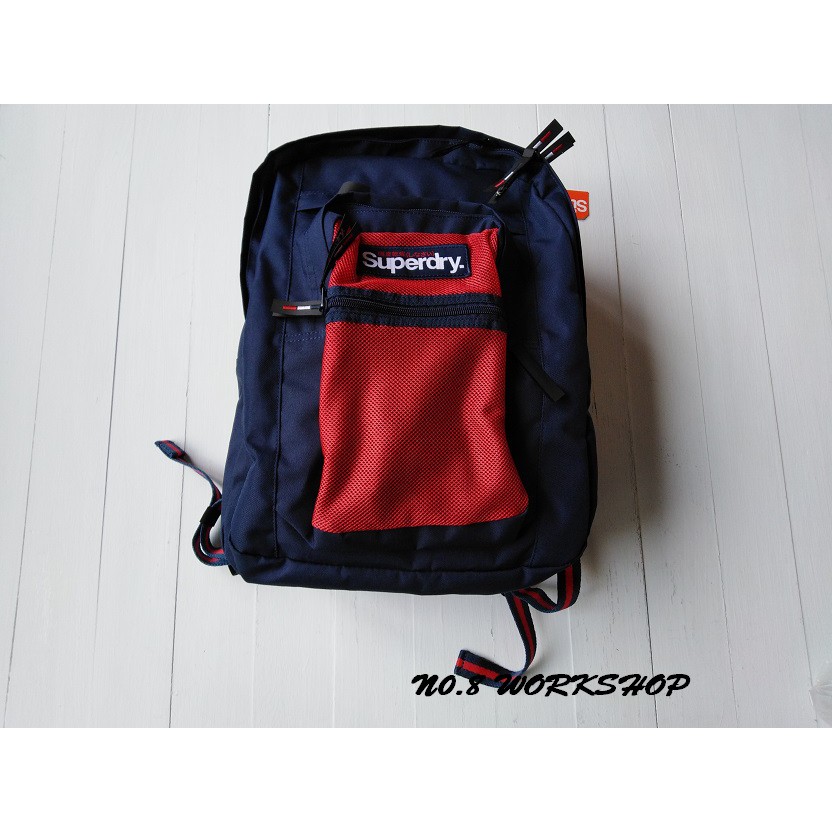 現貨商品☆【Superdry包包館】☆【Superdry極度乾燥後背包】☆【SDW001C1】☆(深藍色)