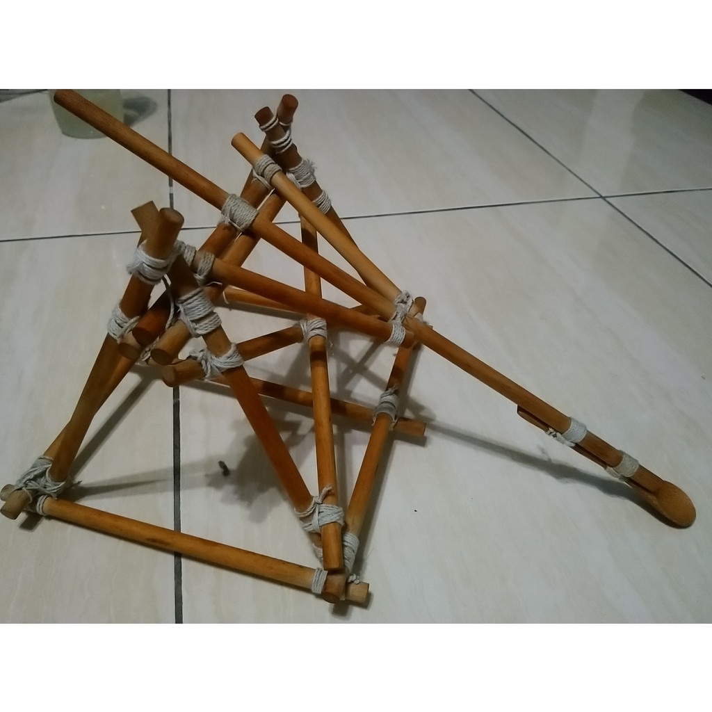 手作投石器投石器小製作兒童手工diy投石機玩具古代 蝦皮購物