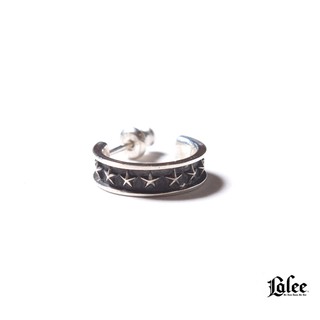 GOODFORIT / 日本Calee Star Roll Silver Pierce純銀五芒星耳環