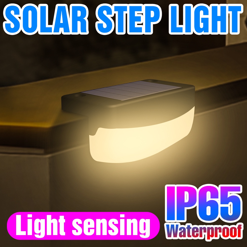 Led 太陽能步進指示燈戶外花園小夜燈聖誕節裝飾戶外燈泡 IP65 防水太陽能燈籠 5-8V