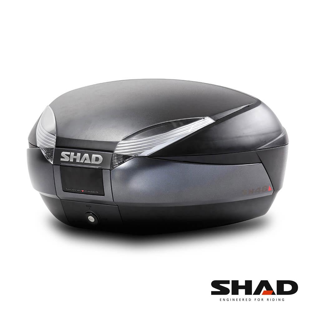 西班牙SHAD SH48後置物箱 (灰黑色)(48公升) 台灣總代理 摩斯達有限公司
