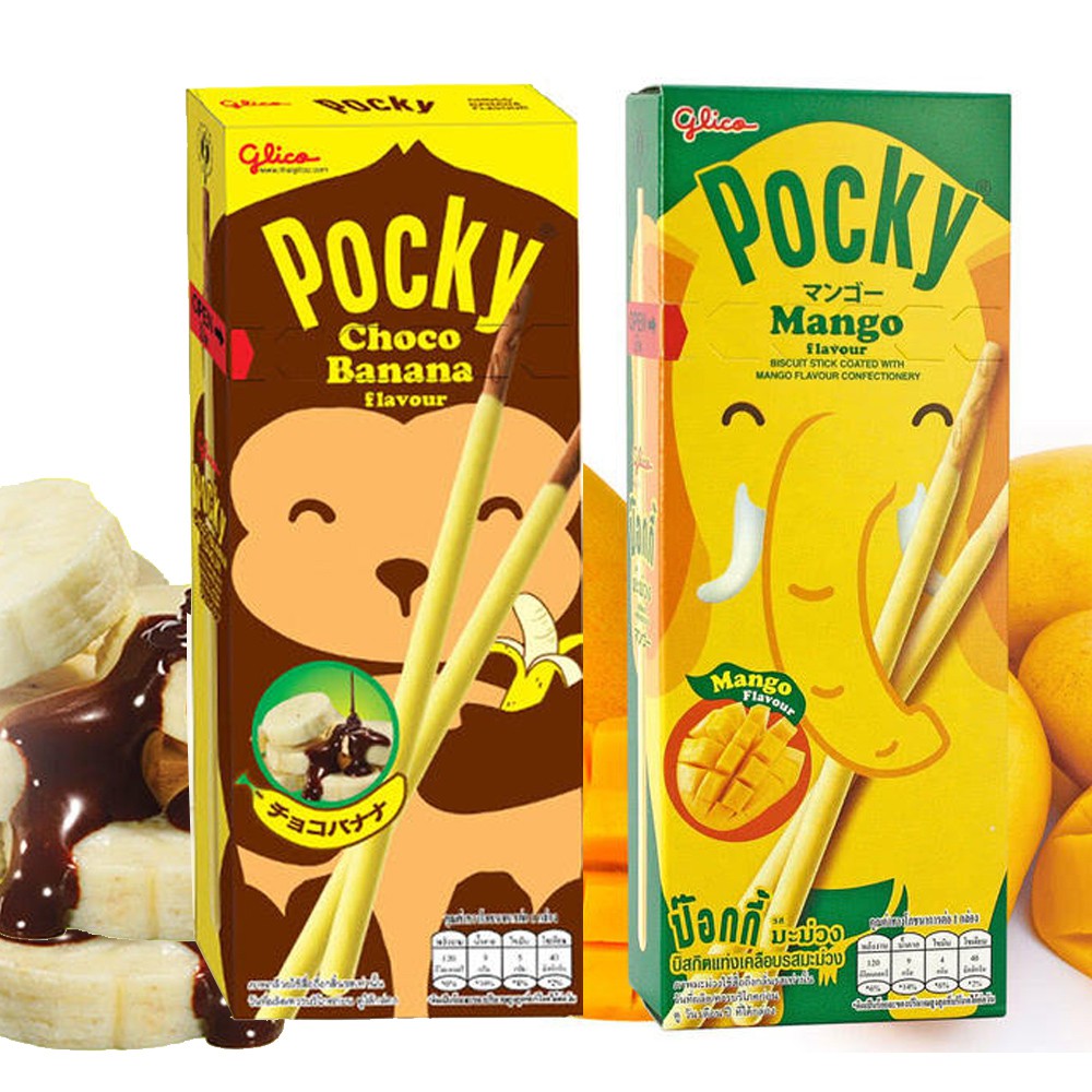 【POCKY】巧克力香蕉棒 / 芒果棒 25g "超值特價巧克力水果風味 格力高