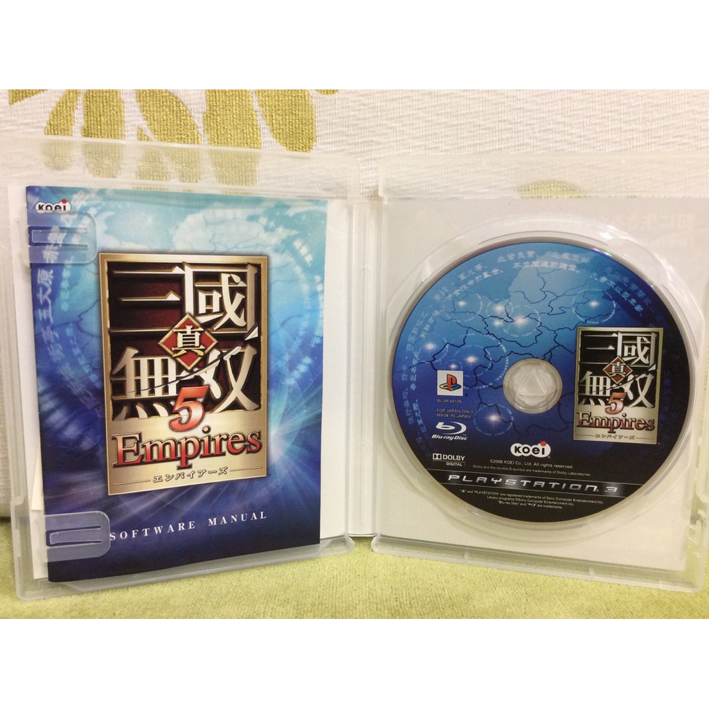 Ps3 日版真三國無雙5 帝王傳empires 三國無雙5 真三國無雙5 蝦皮購物