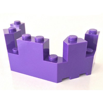 Lego樂高 6066 紫色 城堡頂部 牆壁 山壁 造型壁 Castle Turret 4x8x2 6139001
