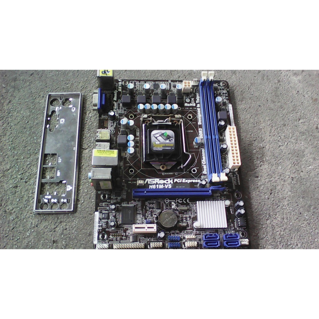 華擎 ASROCK H61M-VS LGA1155 腳位 主機板 (無音效)