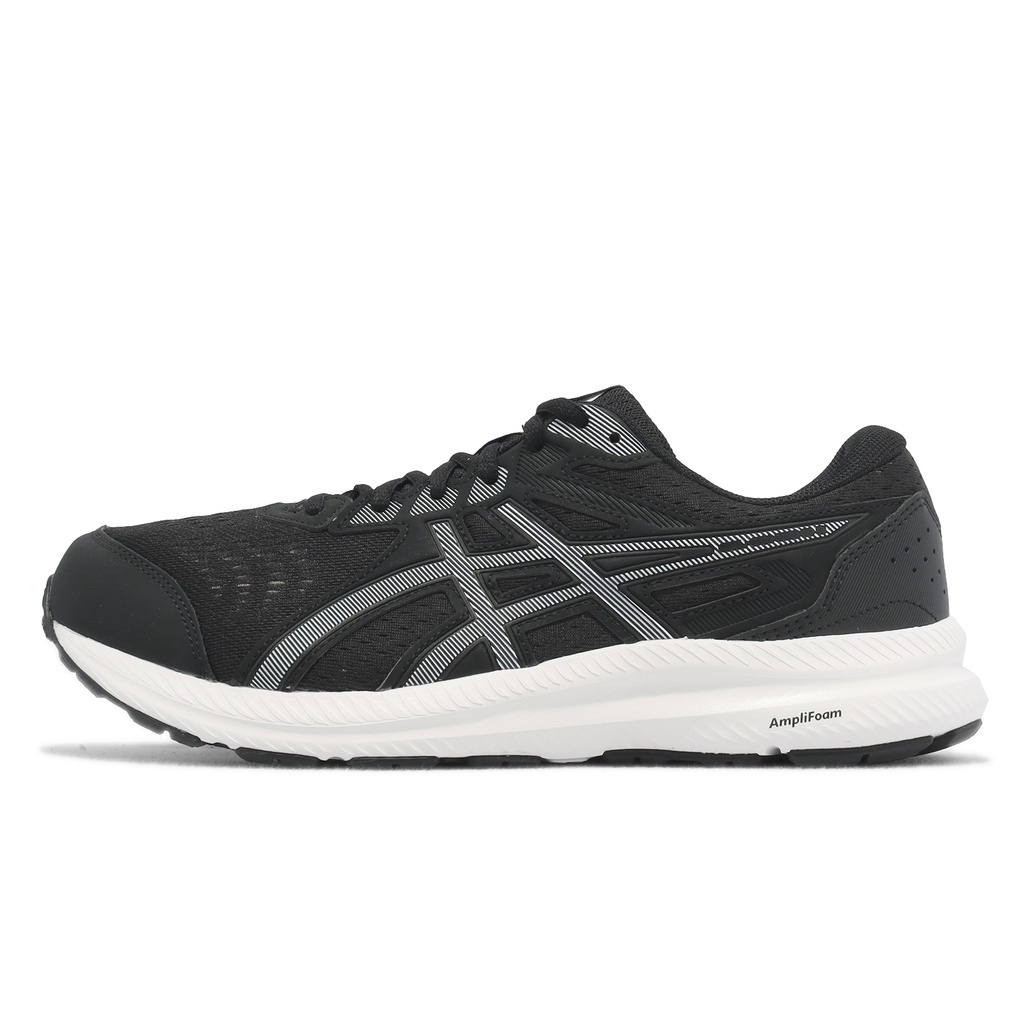 Asics 慢跑鞋 GEL-Contend 8 4E 寬楦 黑 白 亞瑟士 入門款 男鞋 ACS 1011B493002