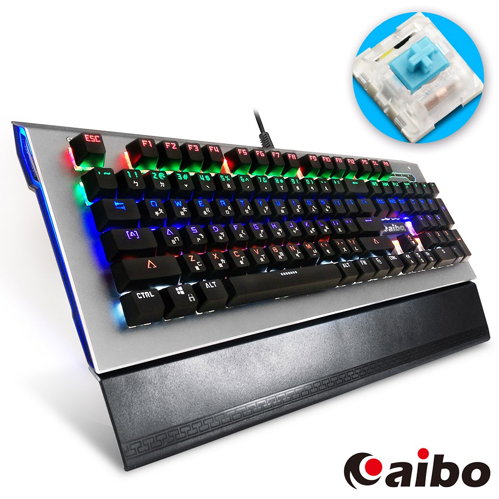 aibo 電競魔鍵 RGB背光 青軸電競鍵盤 【免運 現貨】 電競鍵盤 青軸鍵盤 鍵盤 遊戲鍵盤 有線鍵盤