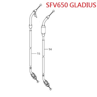 RCP SUZUKI 原廠 SFV650 GLADIUS SFV 650 油線 油門線 組 58300-44H00