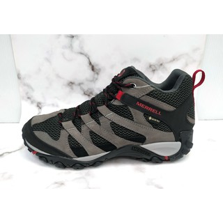 〔運動王〕 Merrell 戶外鞋 Alverstone Mid GTX 灰 黑 男鞋 登山鞋 防水 ML036209