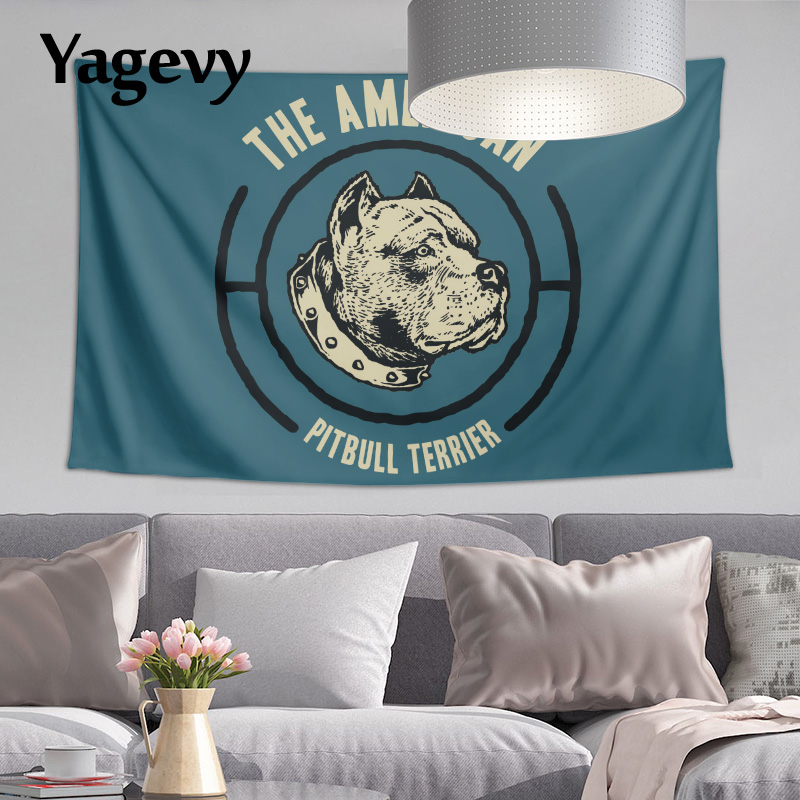 美國惡霸犬背景布掛布牆布掛毯創意汪星人愛犬周邊裝潢海報 蝦皮購物