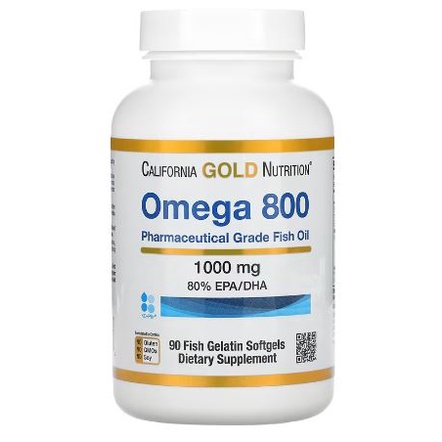 (現貨)CGN Omega 800高濃度魚油DHA(90粒) California Gold Nutrition