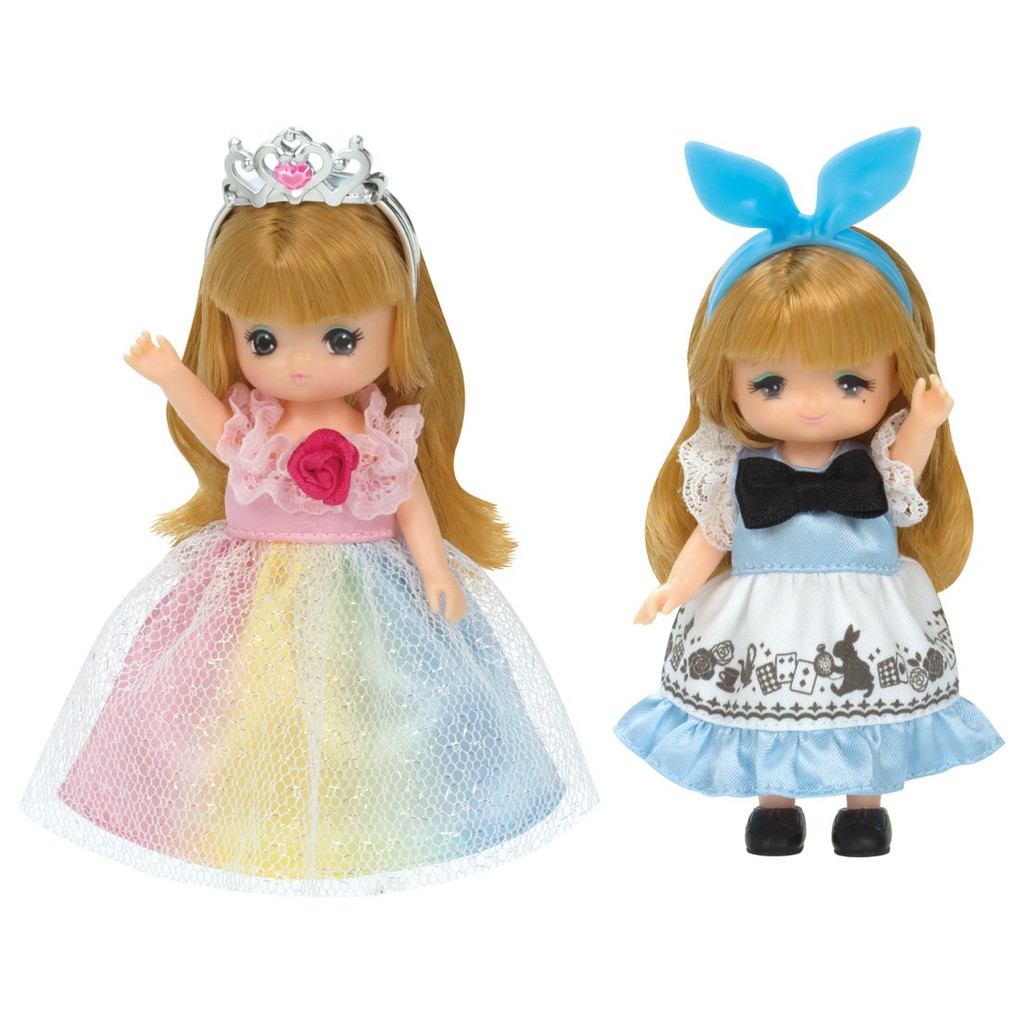 [五色鳥]LICCA 正版小莉卡 莉卡妹妹 愛麗絲  不思議王國洋裝 兔耳髮箍  彩虹洋裝(不含娃娃和其他) 散貨