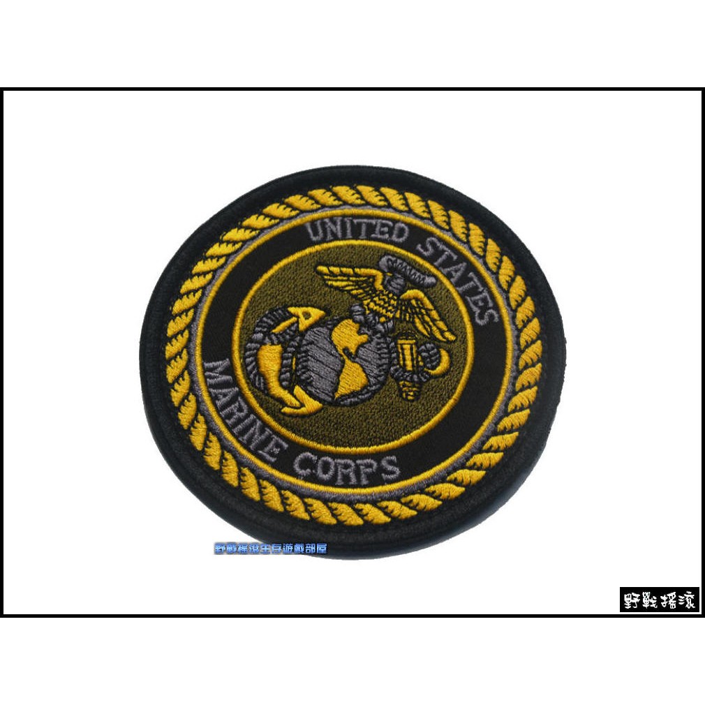 【野戰搖滾-生存遊戲】U.S.MARINE 美國海軍陸戰隊刺繡臂章、肩章、識別章