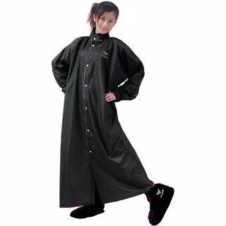 JUMP 雨衣 1991 前開連身雨衣 黑色 一件式雨衣《淘帽屋》