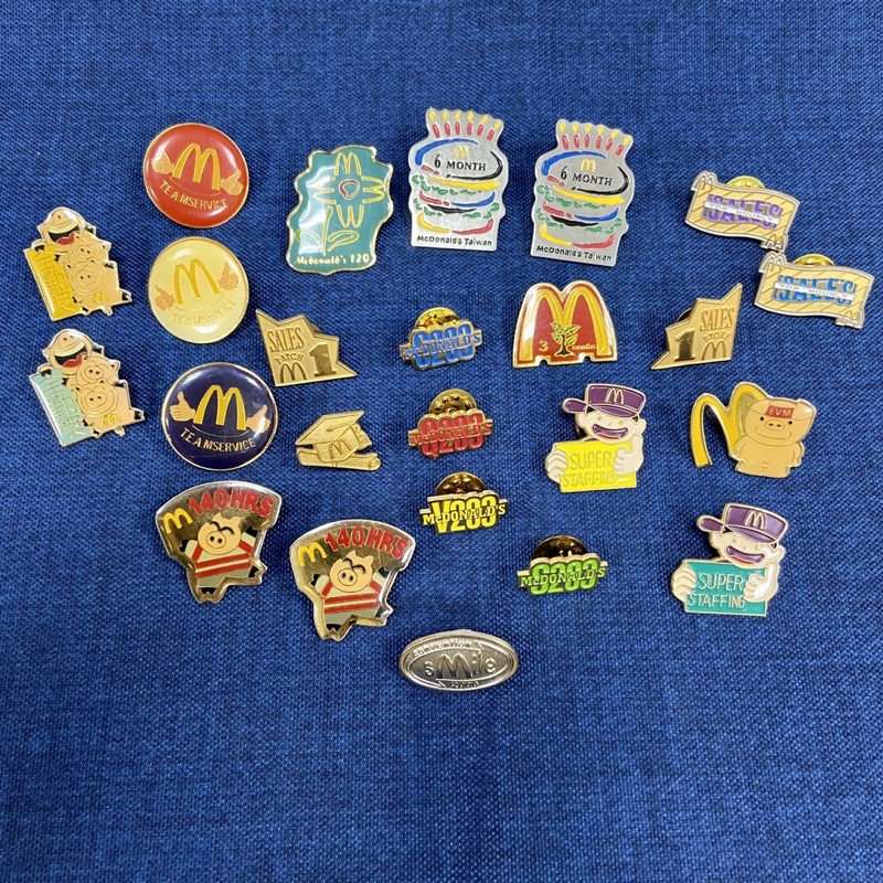 二手個人收藏品 麥當勞 胸針 胸章 徽章 pin 絕版品 7