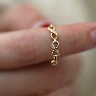 《現貨》韓國東大門 925純銀 無限戒指 鍊條戒指 如意貓