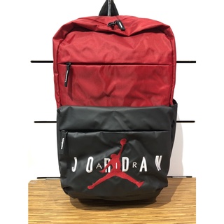 【清大億鴻】NIKE Air Jordan 背包 休閒 15吋筆電 大容量 黑配紅 JD2023005GS-001