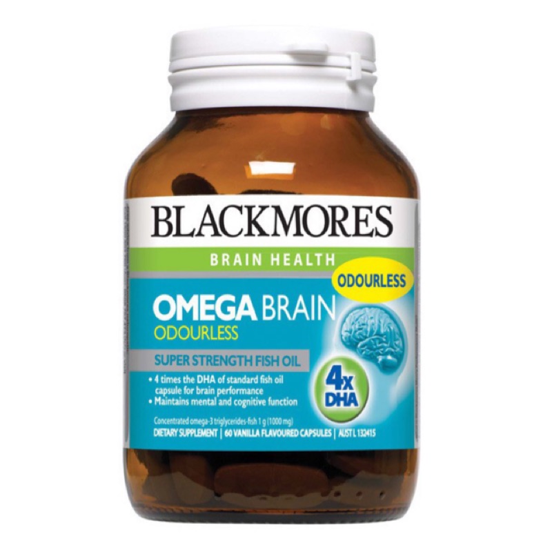 澳洲Blackmores Omega Brain深海魚油 4倍DHA 60顆_澳佳寶