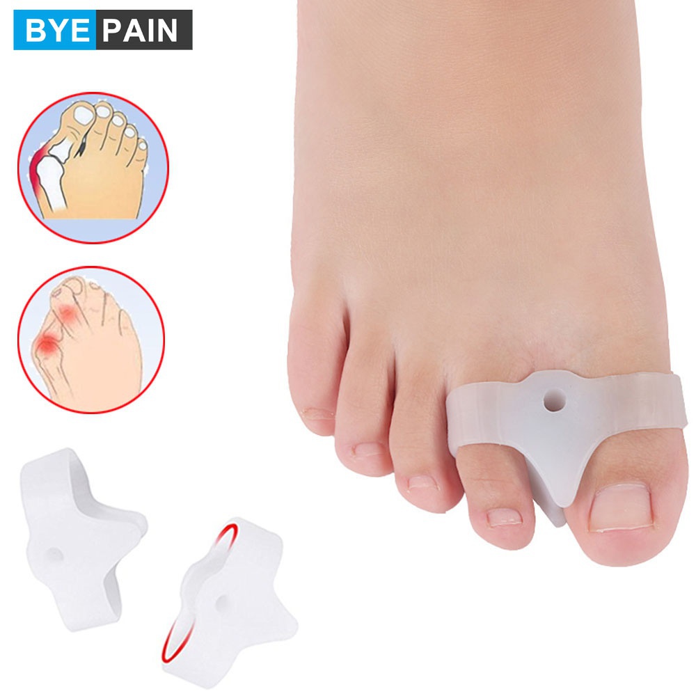 凝膠拇趾外翻脚趾分離器和布束矯正器重疊脚趾和漂移疼痛墊